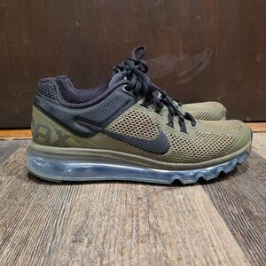 Nike Air Max Olive Green Athletic Shoes